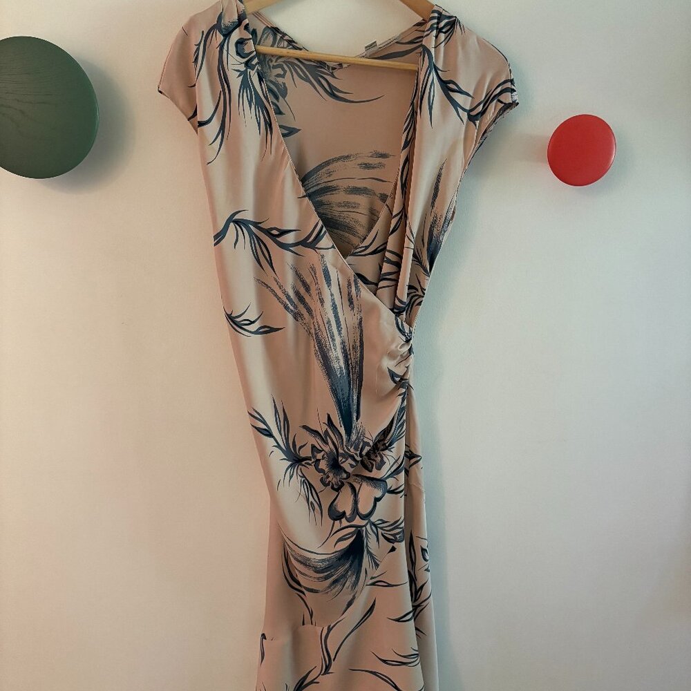 Diane Von Furstenburg SILK faux-wrap dress